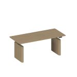 Стол руководителя на электроприводе, без экрана дуб грейдж