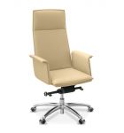 Кресло Лео кожа бежевая