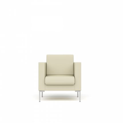 Кресло экокожа премиум / серо-коричневая CN6