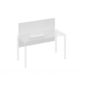 A4 экран настольный фронтальный большой для стола 140 с кабель-каналом а4 б 837 бп