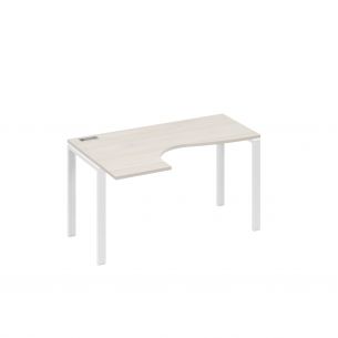 Стол левый на металлокаркасе uno эргономичный классика а4 б1 033 дш