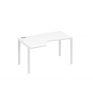 Стол классика левый на металлокаркасе uno эргономичный а4 б1 043 бп
