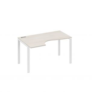 Стол классика левый на металлокаркасе uno эргономичный а4 б1 043 дш