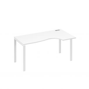 Стол на металлокаркасе uno классика эргономичный правый а4 б1 046 бп