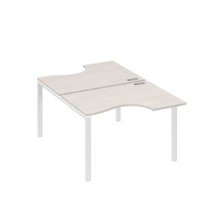 Рабочая станция столы (2х120) эргономичные классика опоры uno а4 б1 183 дш