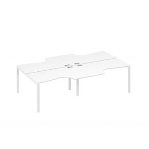 Рабочая станция столы (4х140) на каркасе uno классика а4 б1 184-2 бп