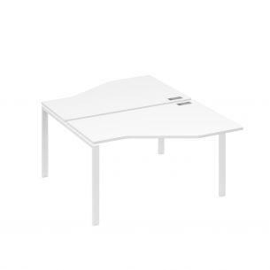 Рабочая станция (2х140) со столами техно на каркасе uno а4 б1 187 бп