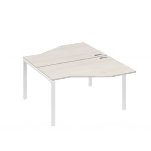 Рабочая станция (2х140) со столами техно на каркасе uno а4 б1 187 дш