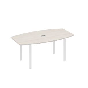 A4 стол фигурный 180 с металлокаркасом uno а4 б1 112 дш