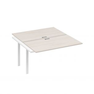 Секция стола рабочей станции 2х140 на каркасе uno а4 б1 177-1 дш