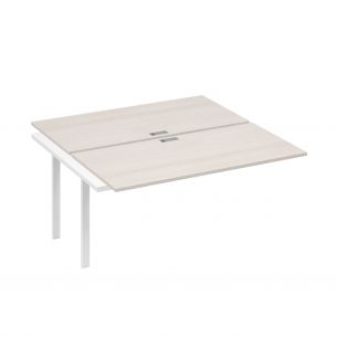 Секция стола рабочей станции 2х160 с металлокаркасом uno а4 б1 178-1 дш