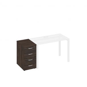 A4 тумба приставная 4-х ящичная с замком а4 9220 др