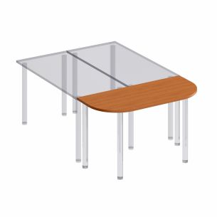 Брифинг-приставка на хромированных опорах фр 432-1 ое