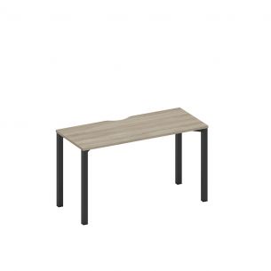 Спэйс+ | space+ стол письменный на металлокаркасе, столешница с вырезом а1 чр 004.2 вл