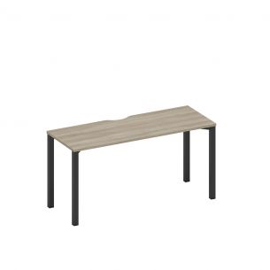 Спэйс+ | space+ стол письменный на металлокаркасе, столешница с вырезом а1 чр 005.2 вл