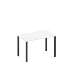 Стол письменный на металлокаркасе, столешница с вырезом а1 чр 013.2 бп