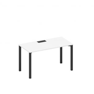 Стол письменный на металлокаркасе, столешница с заглушкой а1 чр 014 бп