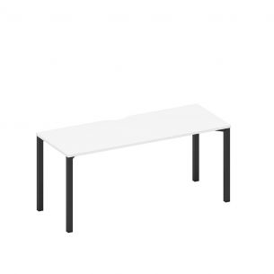 Стол письменный на металлокаркасе, столешница с вырезом а1 чр 016.2 бп