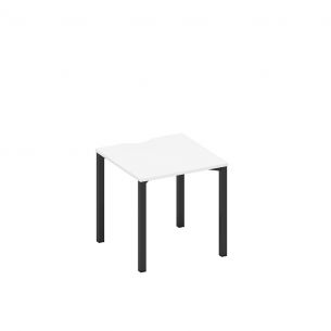 Стол письменный на металлокаркасе, столешница с вырезом а1 чр 021.2 бп