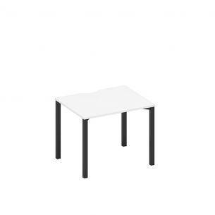 Стол письменный на металлокаркасе, столешница с вырезом а1 чр 022.2 бп