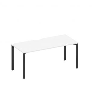 Стол письменный на металлокаркасе, столешница с вырезом а1 чр 026.2 бп