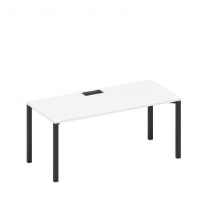 Стол письменный на металлокаркасе, столешница с заглушкой а1 чр 026 бп