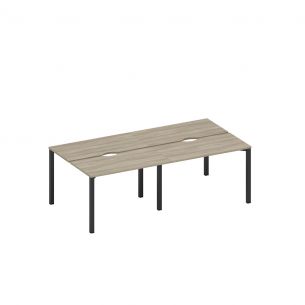 Спэйс+ | space+ рабочая станция на металлокаркасе, столешницы с вырезом (4*120) а1 чр 170.2-2 вл