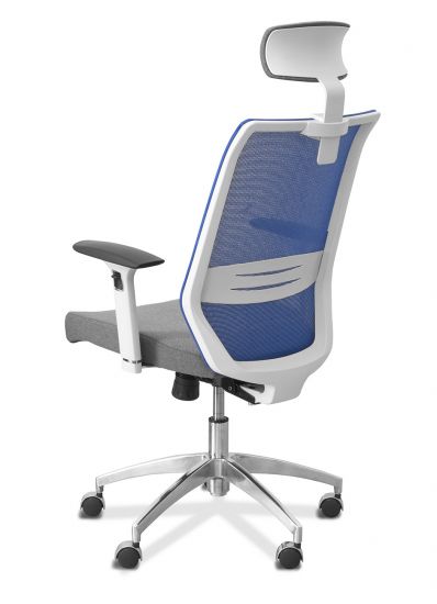 Кресло Аэро | Aero 3D HW белый каркас серая B50/ серая TW50