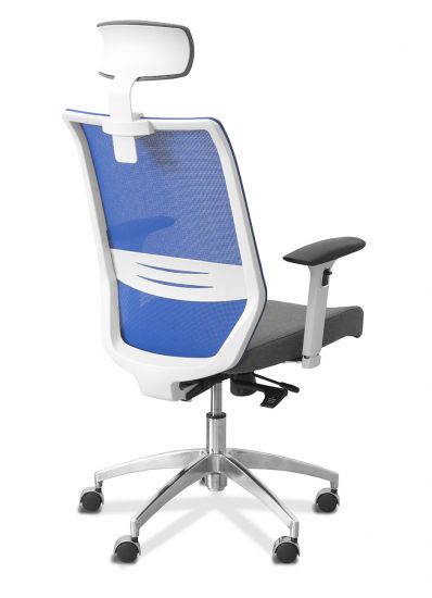 Кресло Аэро | Aero 3D HW белый каркас серая B50/ серая TW50