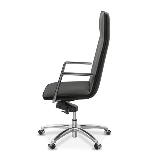 Кресло Соло кожа черная