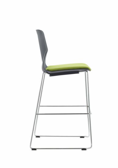 Тео | Teo барный (сиденье ткань) голубой/ серая BA50