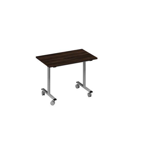 Стол письменный складной дуб ристретто/ металлокаркас серый