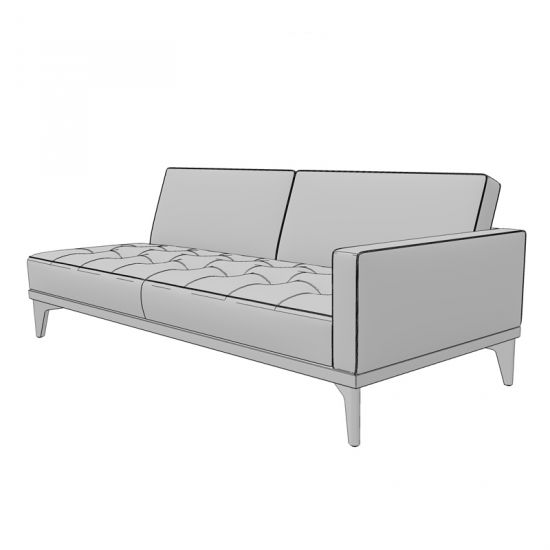 Диван 3-х местный подлокотник левый oregon02